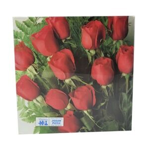 Vtg Warren American Beauties Red Roses Jigsaw Puzzle 550 Pc Sealed Box 09051